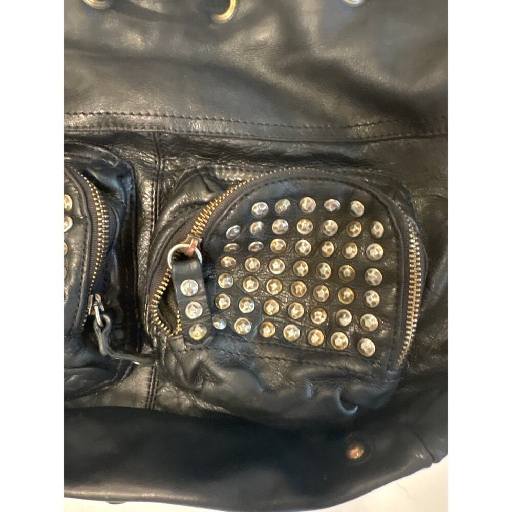 Frye Brooke Leather Studded Handbag $378 View 6